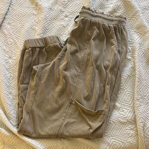 Bohemela Women's Casual Solid Color Knit Loose Drawstring Sweatpants Baggy